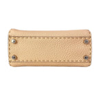 Fendi Handbag Peekaboo Iconic Smallselleria Pink Beige Leather — view 5