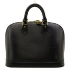 Louis Vuitton Handbag Epi Alma Noir Gold Leather