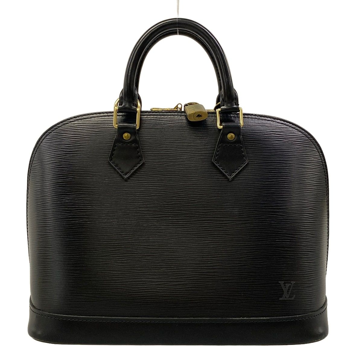 Louis Vuitton Handbag Epi Alma Noir Gold Leather