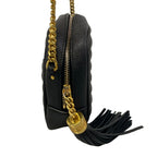 Saint Laurent Paris Shoulder Bag le Black Gold Leather — view 2