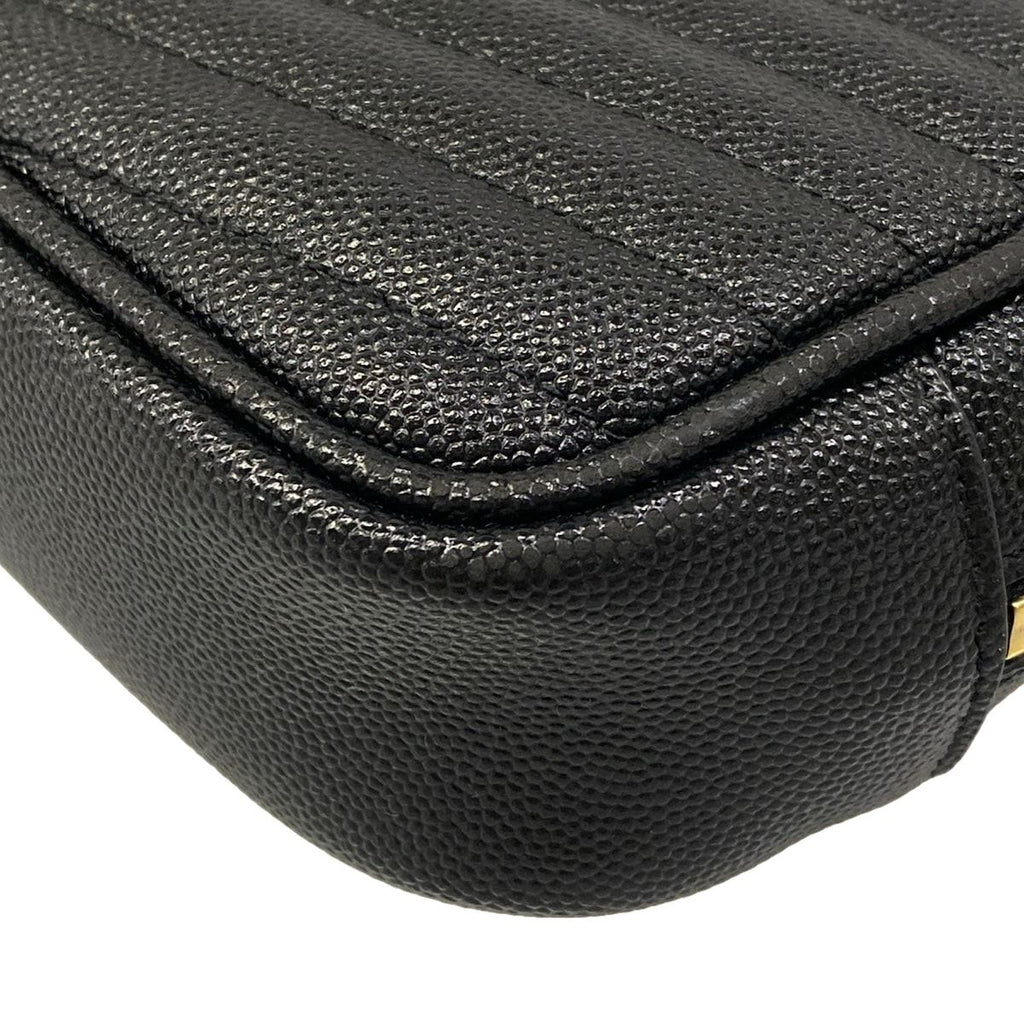 Saint Laurent Paris Shoulder Bag le Black Gold Leather — view 6