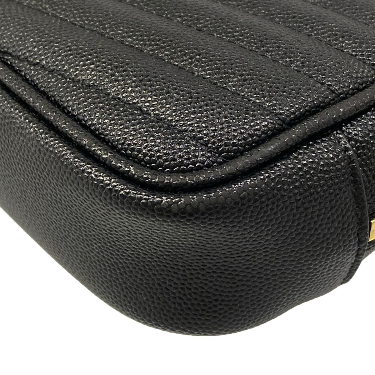 Saint Laurent Paris Shoulder Bag le Black Gold Leather — view 6