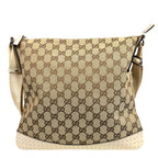 Gucci GG Canvas Shoulder Bag White — view 3