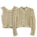 Dior Cashmere Silk Lace Embroidery Ensemble Knit