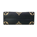 Louis Vuitton Tote Monogram Empreinte On The Go PM Black Beige Leather Cowhide — view 5