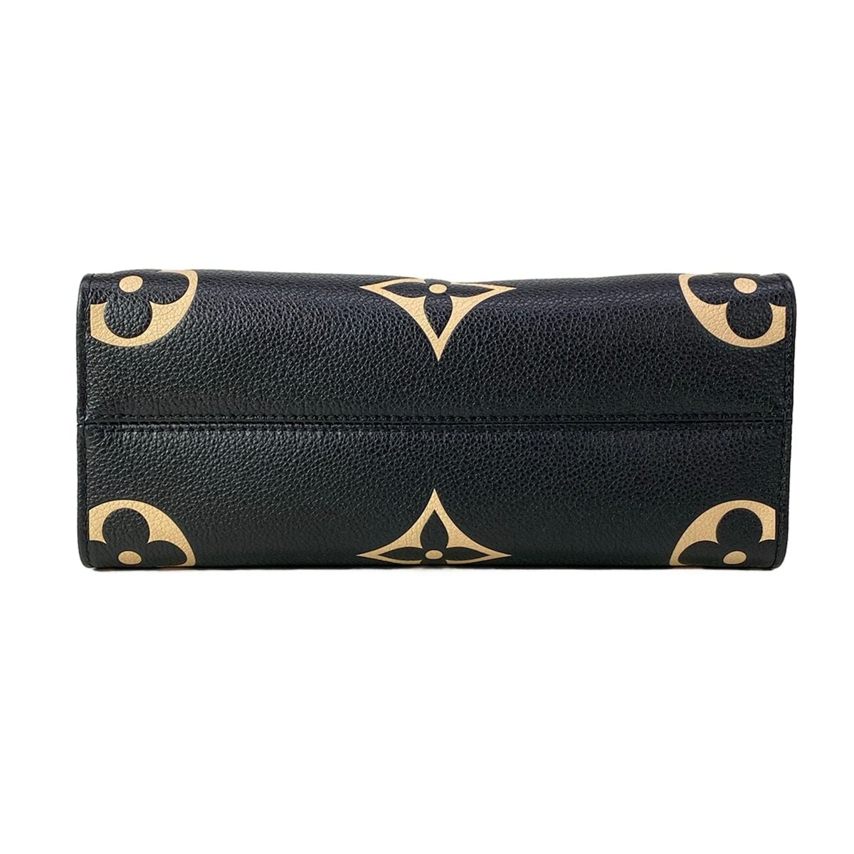 Louis Vuitton Tote Monogram Empreinte On The Go PM Black Beige Leather Cowhide — view 5