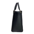 Louis Vuitton Tote Monogram Empreinte On The Go PM Black Beige Leather Cowhide — view 4