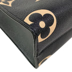 Louis Vuitton Tote Monogram Empreinte On The Go PM Black Beige Leather Cowhide — view 6