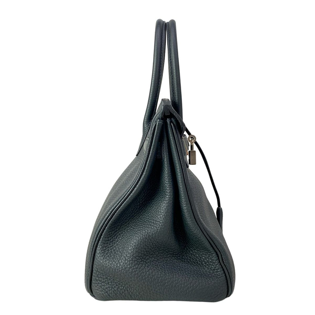 Hermes Handbag Birkin 30 Blue Au Champagne Silver — view 2