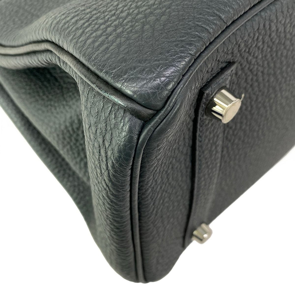 Hermes Handbag Birkin 30 Blue Au Champagne Silver — view 6