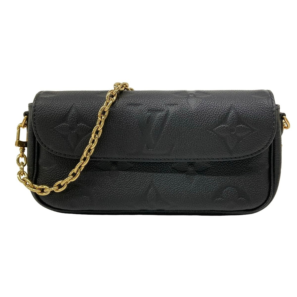 Louis Vuitton Wallet Monogram Empreinte on Chain Noir Leather Cowhide Shoulder