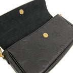 Louis Vuitton Wallet Monogram Empreinte on Chain Noir Leather Cowhide Shoulder — view 3