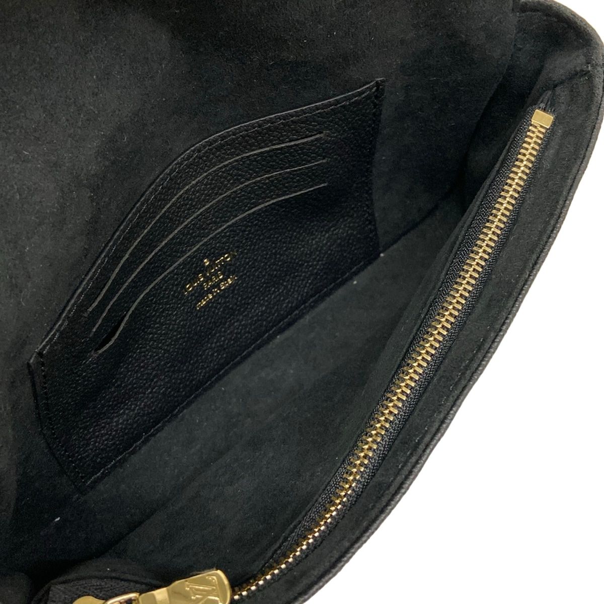 Louis Vuitton Wallet Monogram Empreinte on Chain Noir Leather Cowhide Shoulder — view 4