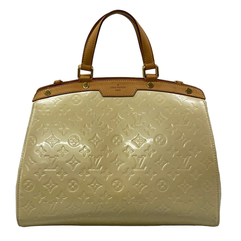 Louis Vuitton Handbag Monogram Vernis Blair GM Blanc Corail Leather