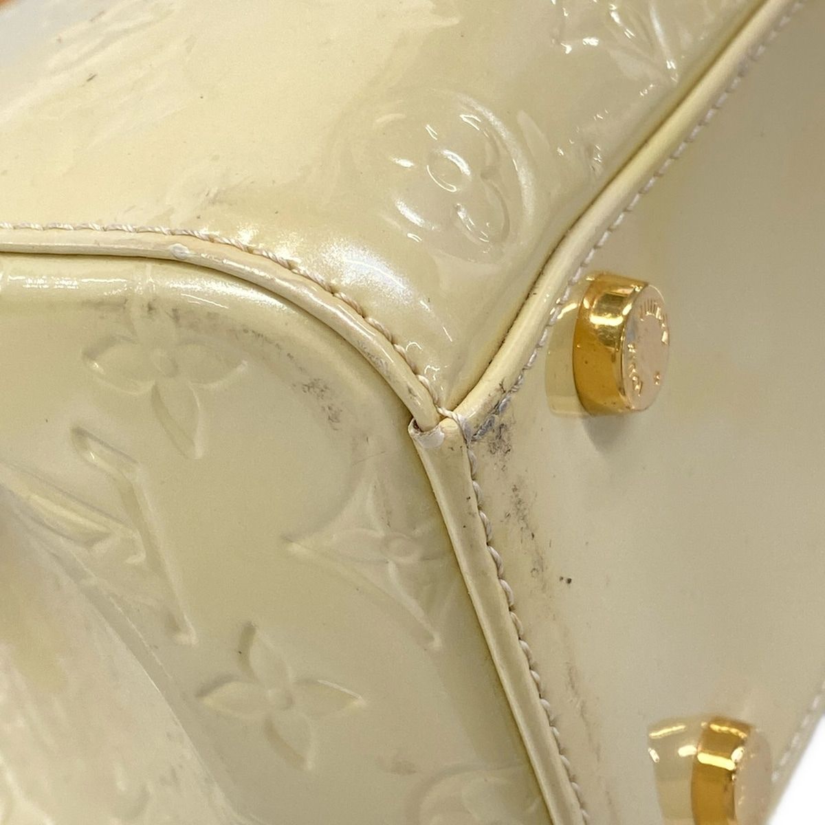 Louis Vuitton Handbag Monogram Vernis Blair GM Blanc Corail Leather — view 6
