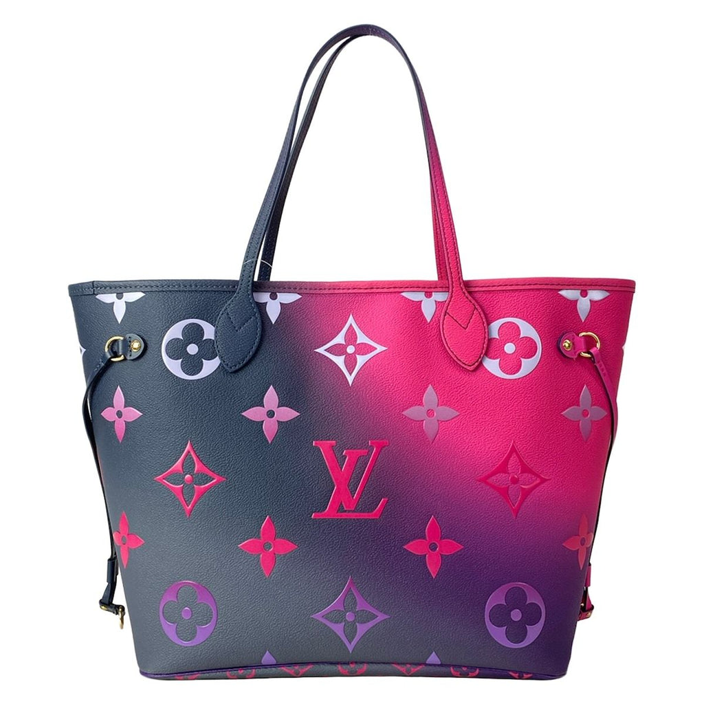 Louis Vuitton Tote Spring in the City Neverfull MM Midnight Fuchsia — view 3