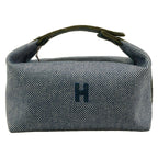 Hermes Handbag Brid-a-brac GM Navy Khaki Wool
