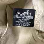 Hermes Handbag Brid-a-brac GM Navy Khaki Wool — view 8