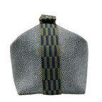 Hermes Handbag Brid-a-brac GM Navy Khaki Wool — view 4