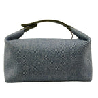 Hermes Handbag Brid-a-brac GM Navy Khaki Wool — view 3