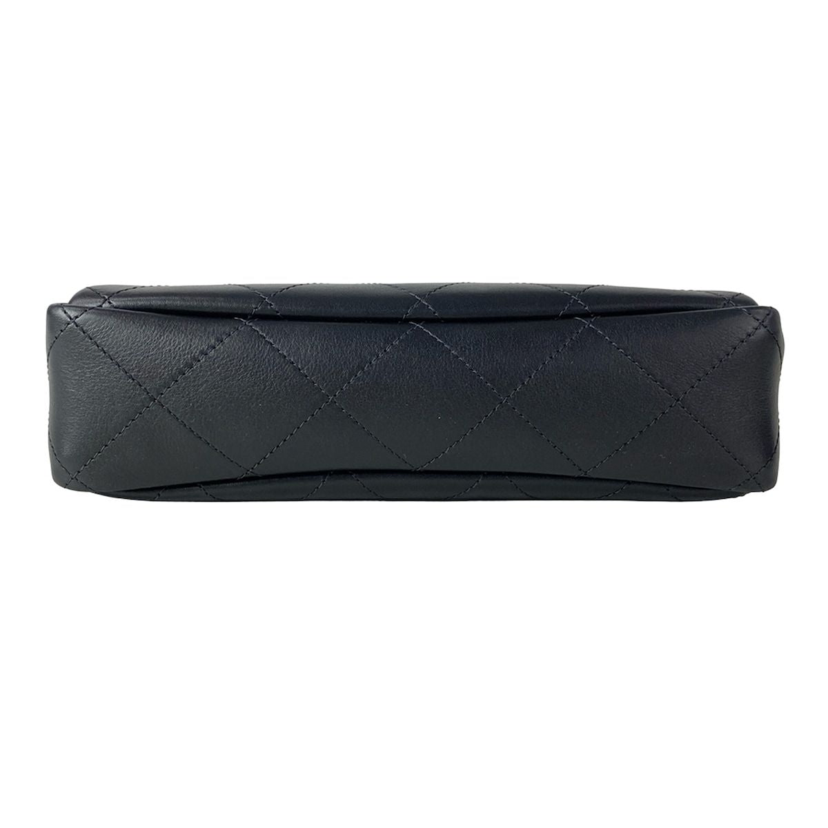 Chanel Shoulder Bag Quilted Black Metal Chain Gold — view 5