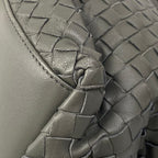 Bottega Veneta Handbag Intrecciato Gray Leather — view 6