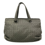 Bottega Veneta Handbag Intrecciato Gray Leather — view 3