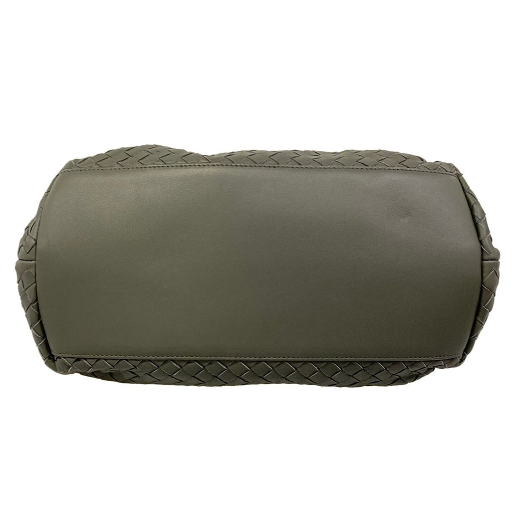 Bottega Veneta Handbag Intrecciato Gray Leather — view 5