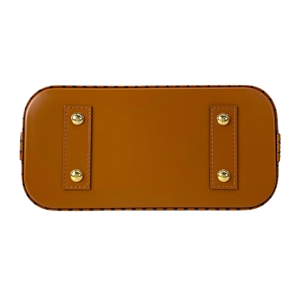Louis Vuitton Handbag Maltage Alma BB Navy Blue Brown Leather — view 5
