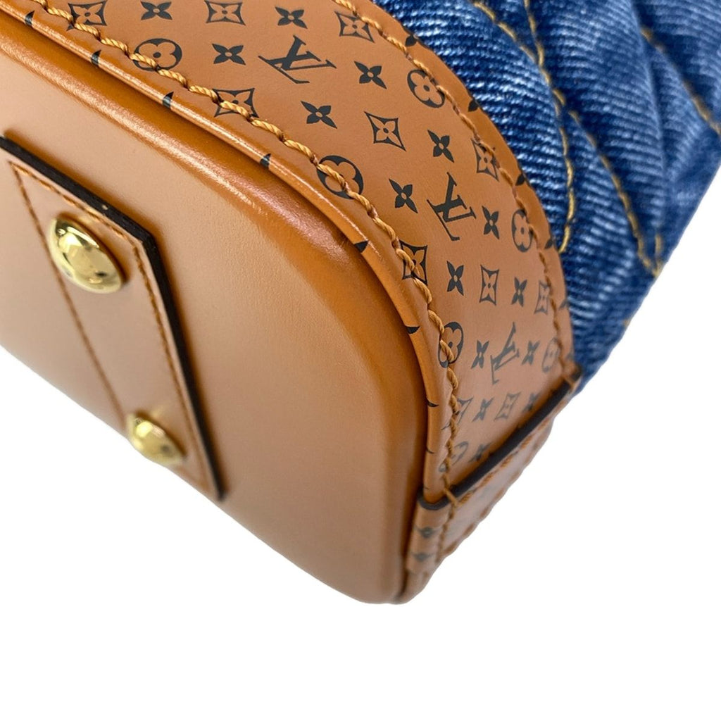 Louis Vuitton Handbag Maltage Alma BB Navy Blue Brown Leather — view 7