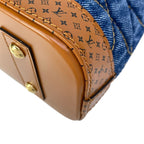 Louis Vuitton Handbag Maltage Alma BB Navy Blue Brown Leather — view 7