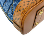 Louis Vuitton Handbag Maltage Alma BB Navy Blue Brown Leather — view 8