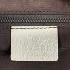 Gucci Shoulder Bag GG Pattern Ivory Brown Leather — view 8