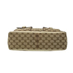 Gucci Shoulder Bag GG Pattern Ivory Brown Leather — view 5