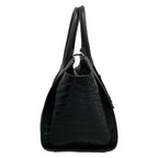 Saint Laurent Paris Handbag Baby Downtown Cabas Black Embossed Leather — view 2