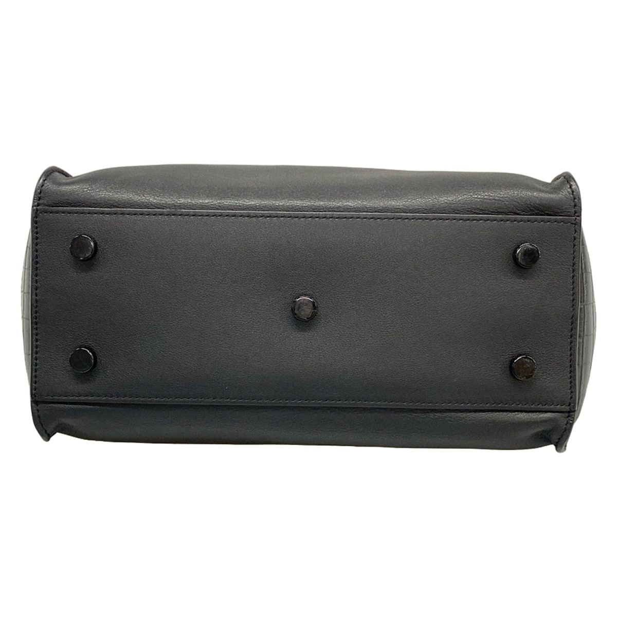 Saint Laurent Paris Handbag Baby Downtown Cabas Black Embossed Leather — view 5