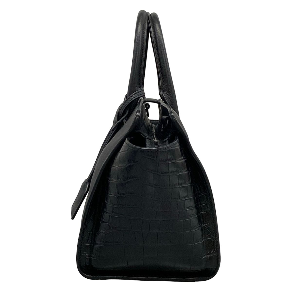 Saint Laurent Paris Handbag Baby Downtown Cabas Black Embossed Leather — view 4