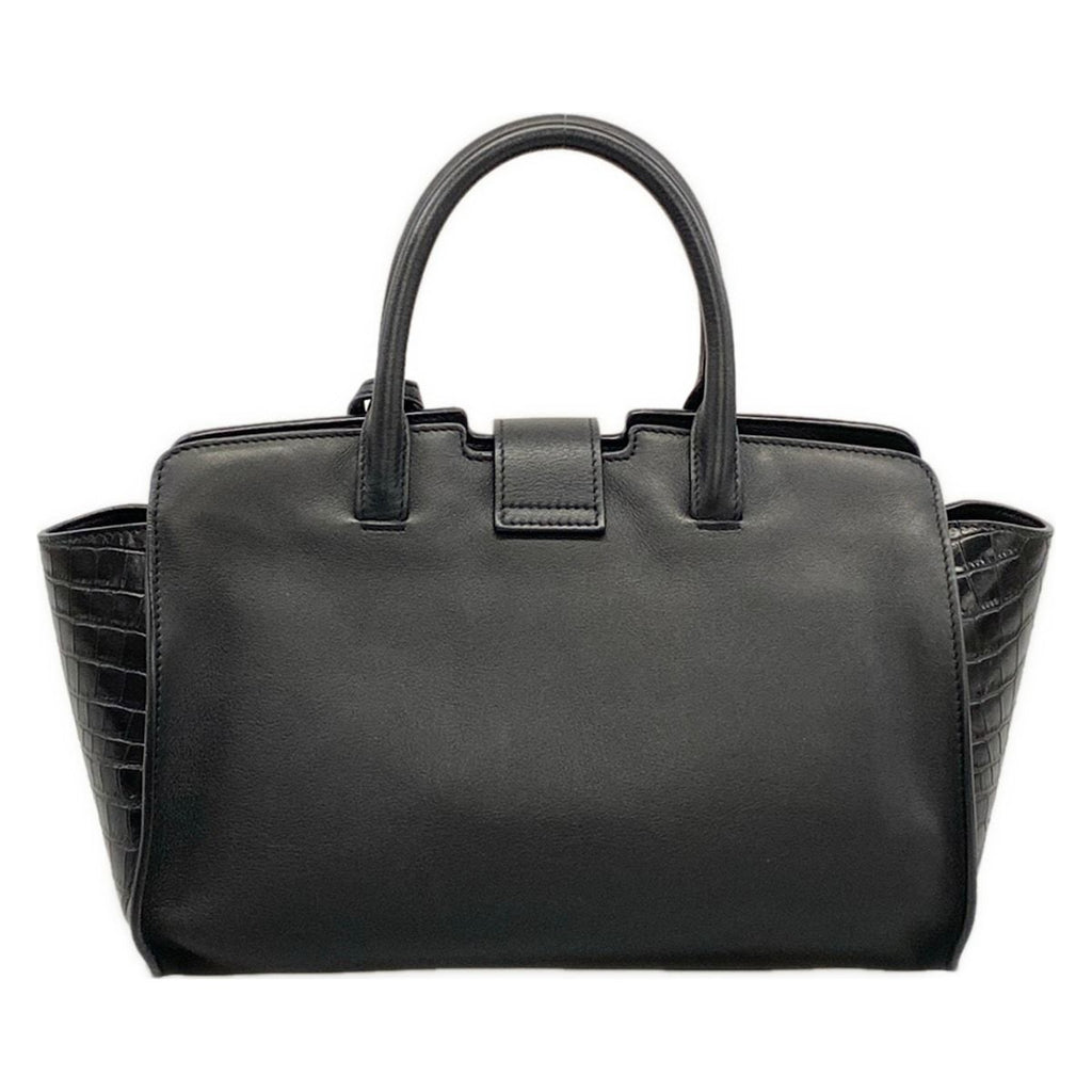 Saint Laurent Paris Handbag Baby Downtown Cabas Black Embossed Leather — view 3