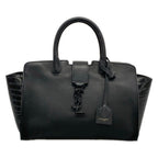 Saint Laurent Paris Handbag Baby Downtown Cabas Black Embossed Leather