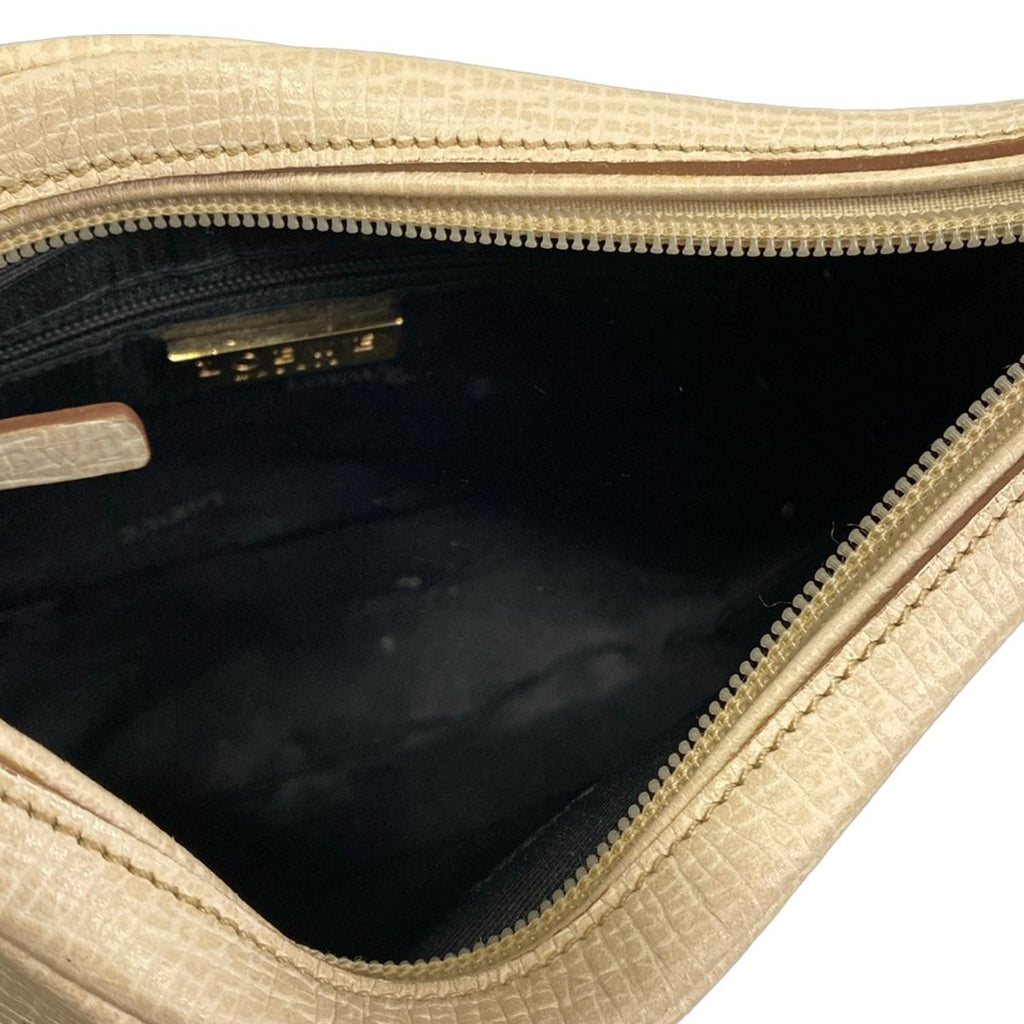 Loewe Shoulder Bag Beige Embossed 2-Way Leather — view 7