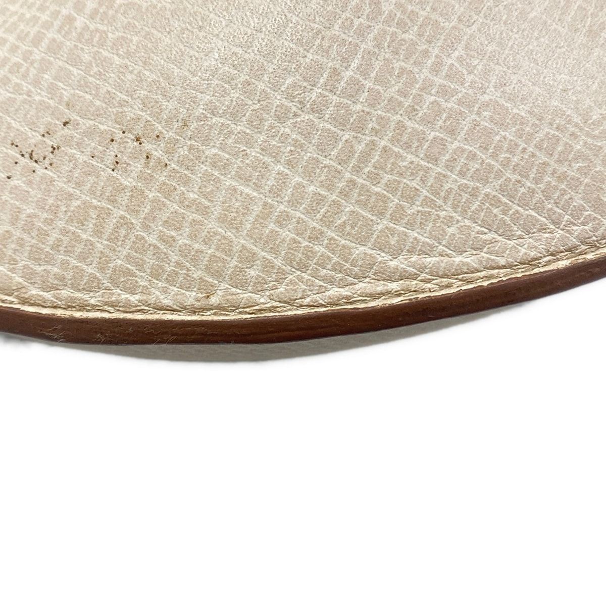 Loewe Shoulder Bag Beige Embossed 2-Way Leather — view 6