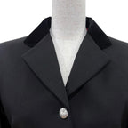 Hermes Wool Series Button Riding Jacket Tailored Black 40 — view 2