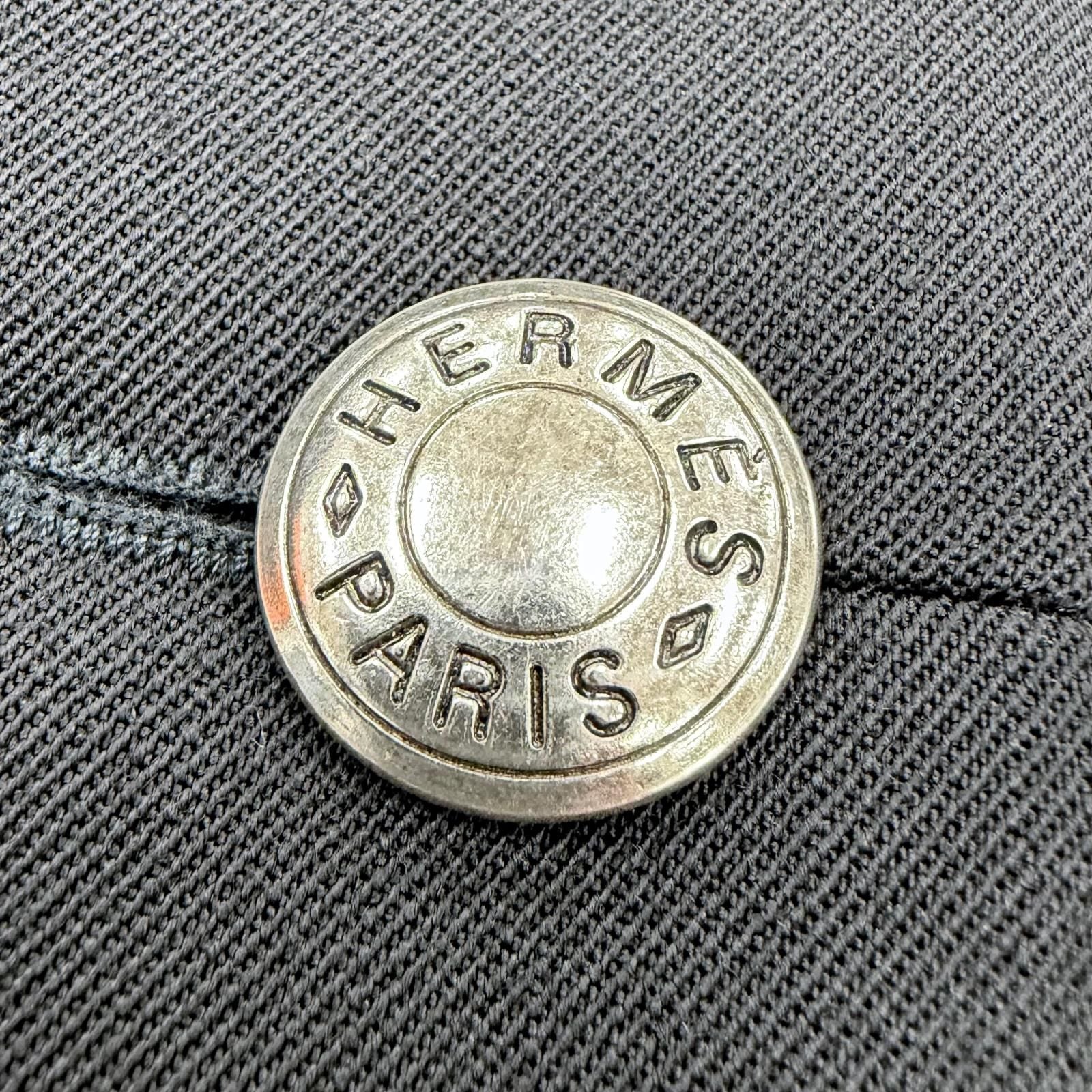 Hermes Wool Series Button Riding Jacket Tailored Black 40 — view 6