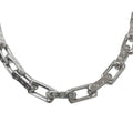 Louis Vuitton Collier Chain Monogram Necklace Silver