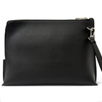 Loewe Leather Anagram Embossed Logo L Zip Pouch Clutch Black — view 2