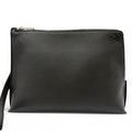 Loewe Leather Anagram Embossed Logo L Zip Pouch Clutch Black