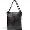 Bottega Veneta Andiamo Leather Intrecciato Messenger Flat Shoulder