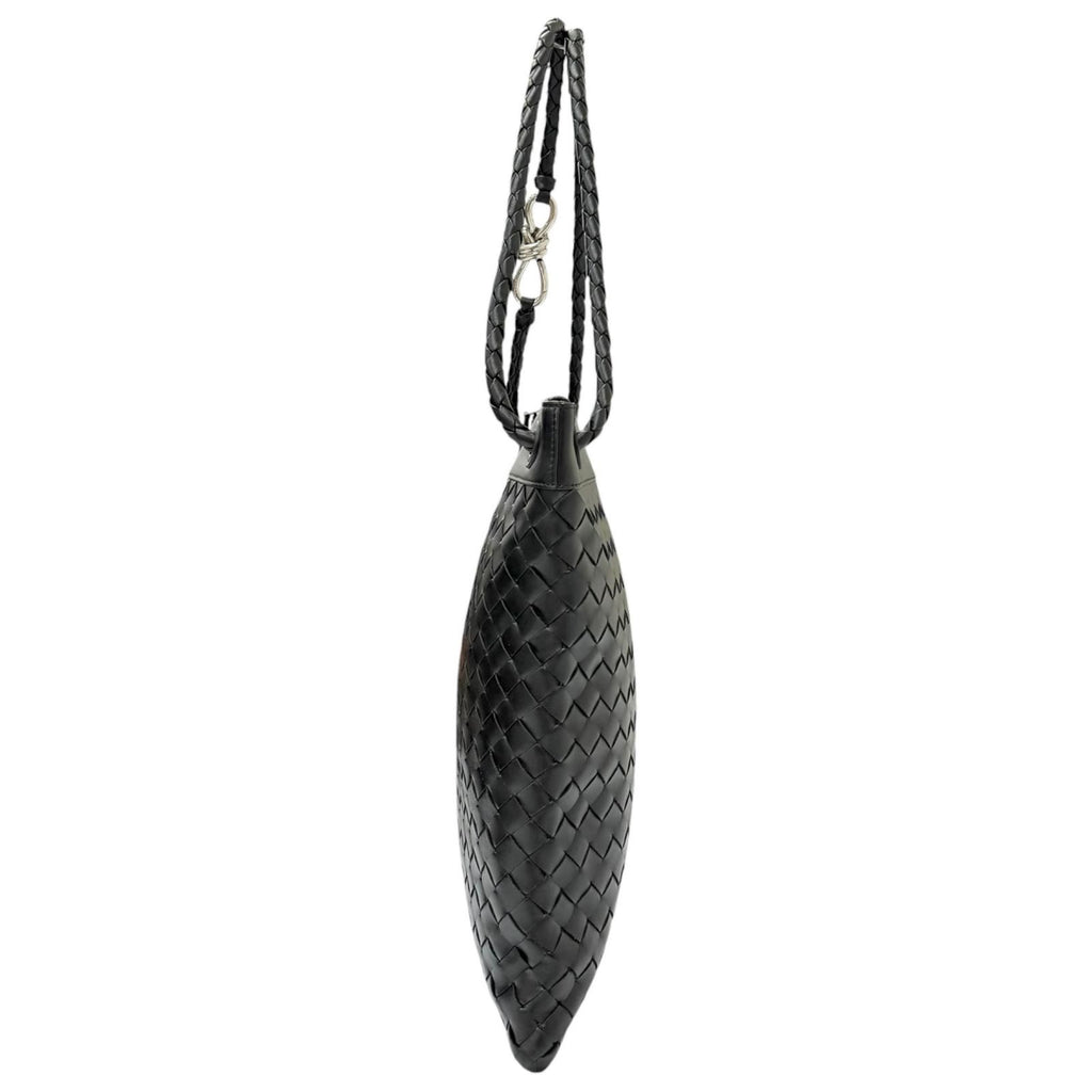 Bottega Veneta Andiamo Leather Intrecciato Messenger Flat Shoulder — view 4