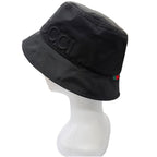 Gucci Web Stripe Embossed Logo Bucket Hat Black M 58 — view 2