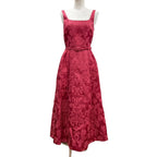 Dior Silk Blend Princess Rajwa Jacquard Belt Dress 38